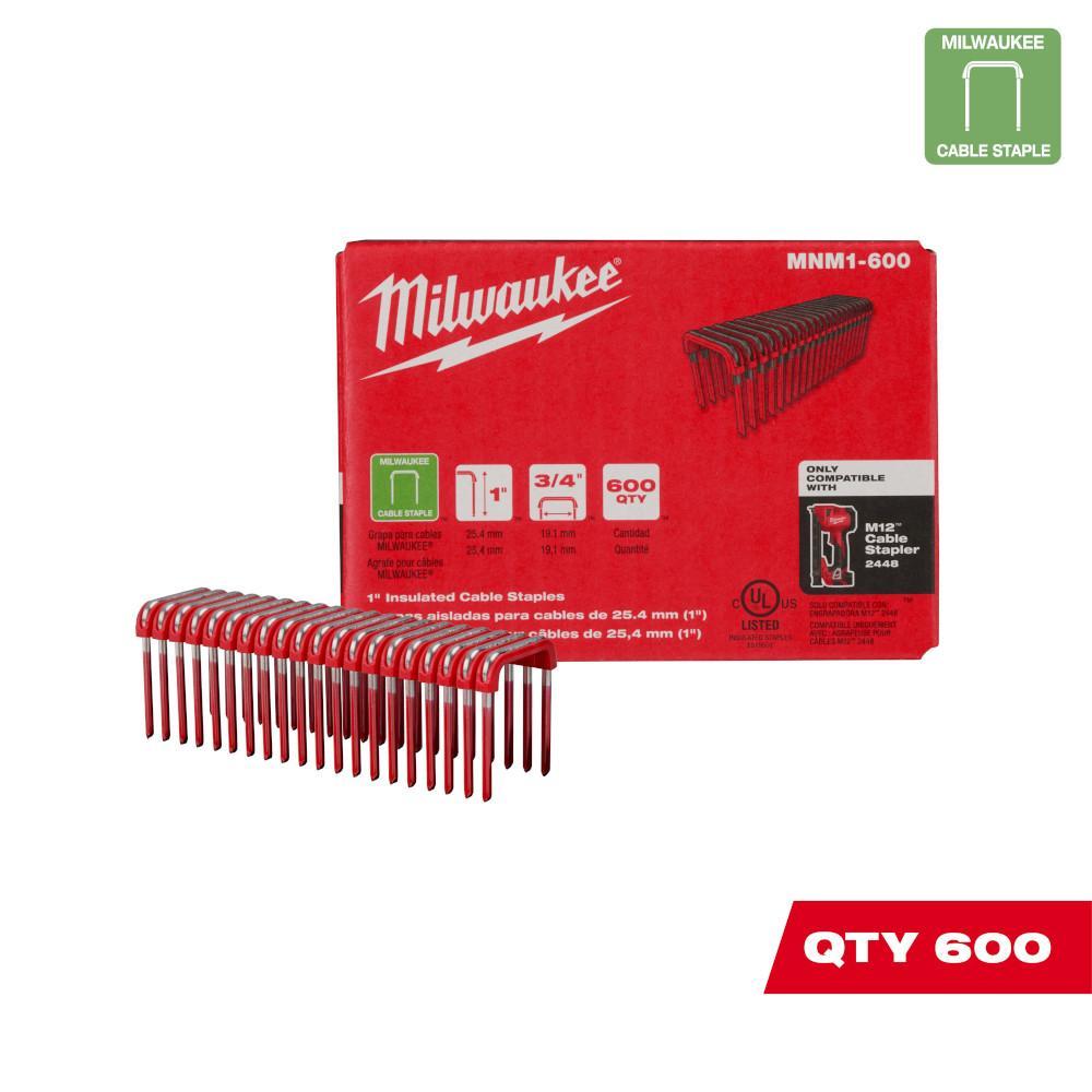 Mnm Insulated Cable Staples - 0.75" W Crown
