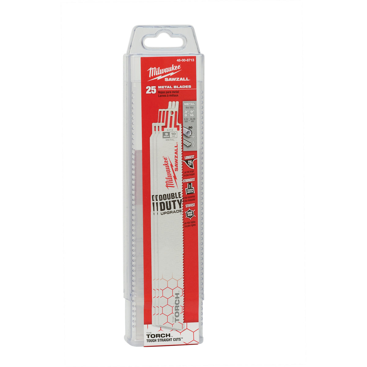 Double Duty Straight Back Reciprocating Saw Blade, 24 TPI
