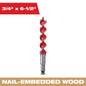 Double Wing Solid Center Spur Auger Bit - Alloy Steel