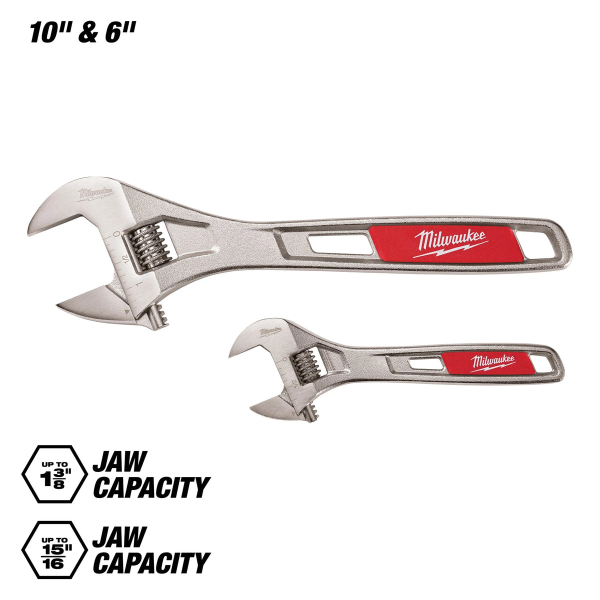 Adjustable Wrench Set - 2 Pieces