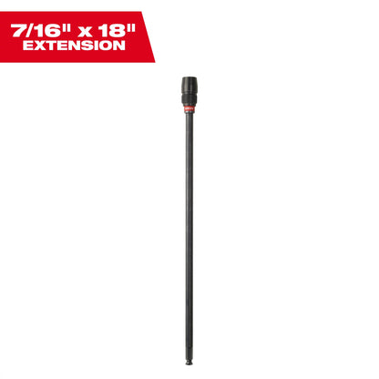 Universal Hex Drill Extension - 7/16" Shank - 18"