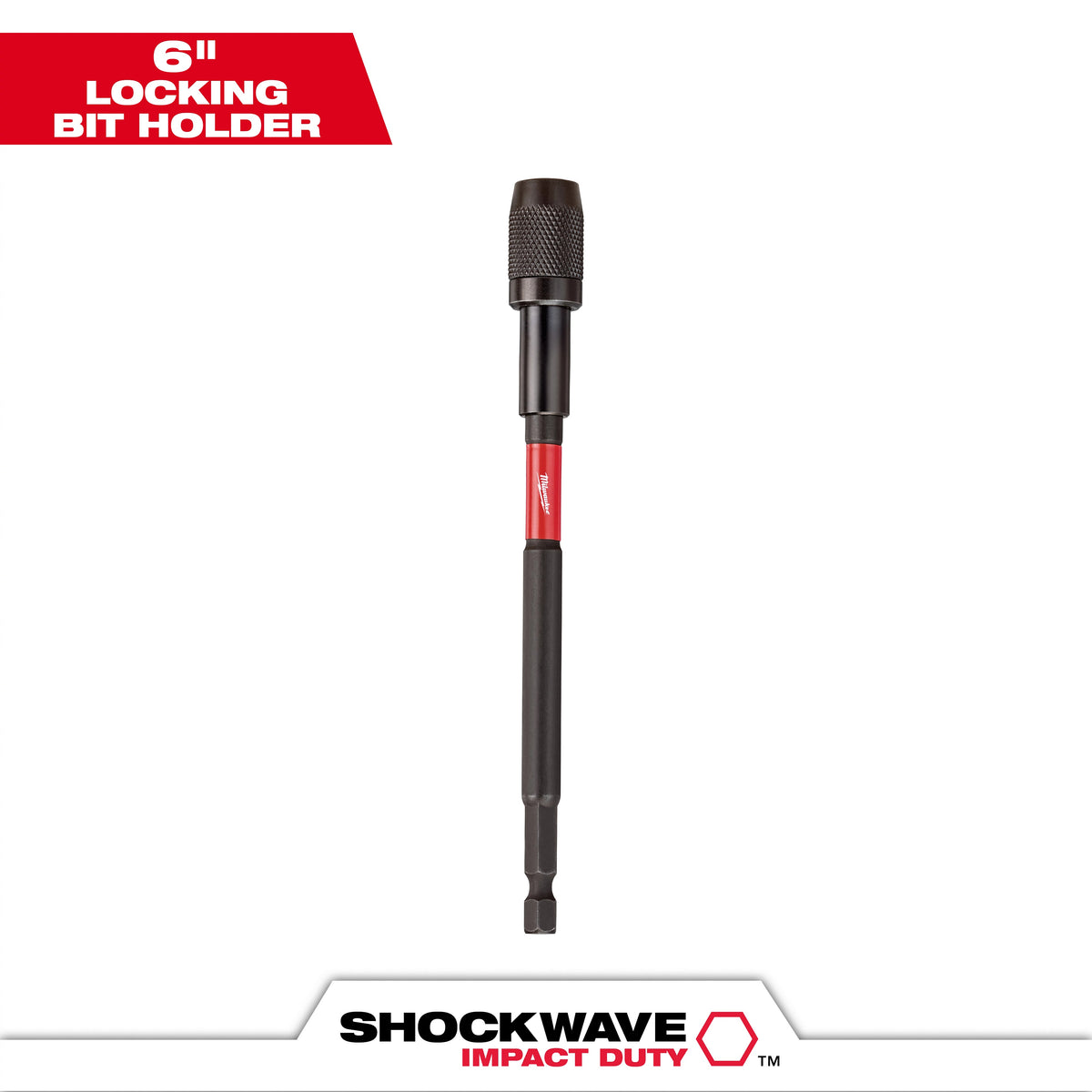 1-Piece Impact Locking Bit Holder - 1/4" Drive - 1/4" Hex