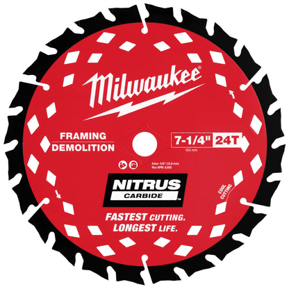 Saw Blade - 7-1/4" Dia - 24 Teeth