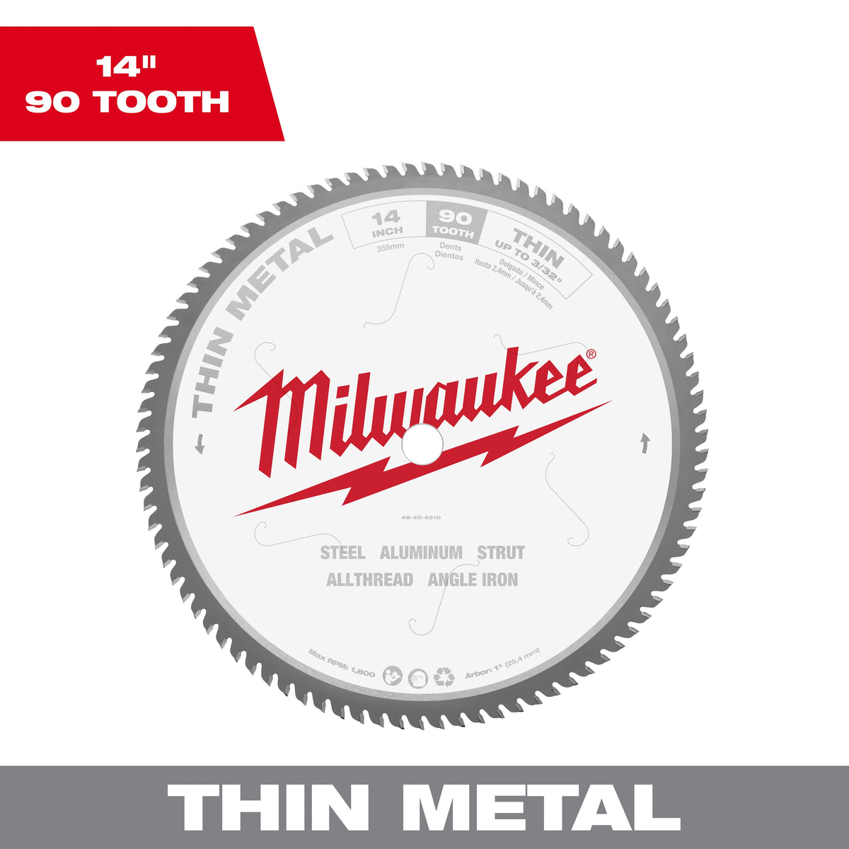 Circular Saw Blade - 14" Dia x 0.071" Thk
