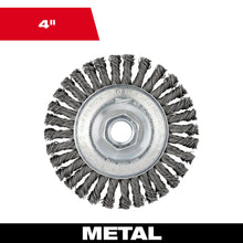 Wheel Brush - 4" Dia Brush - 3/16" W Face