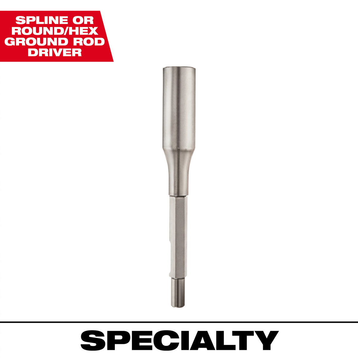 Ground Rod Driver - 10" OAL - Forged High Grade Steel