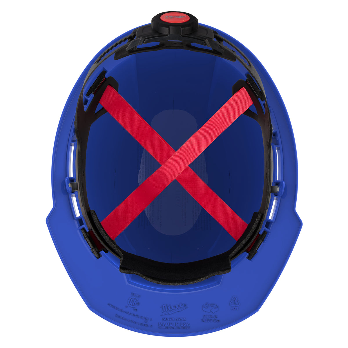 Front Brim Vented Hard Hat - 8-1/2" Fits Max Hat - HDPE