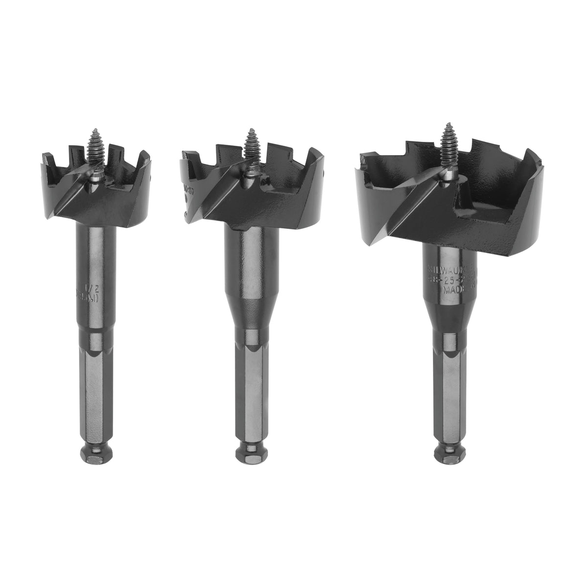 Self-Feed Bit Kit - 1-3/8" Min Drill Bit - 3 Pieces