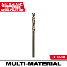 Arbor Pilot Bit - 1/4" 3-Flat Shank - HSS