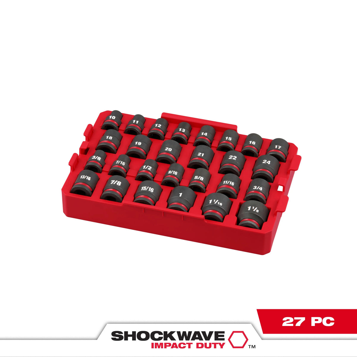 49-66 Socket Tray Set - 27 Pieces - 6 Points