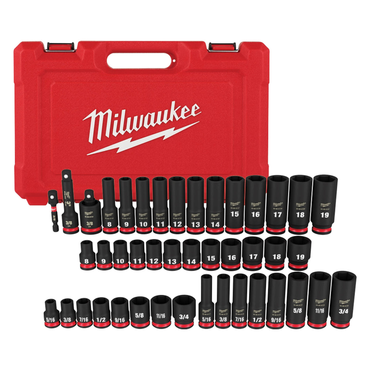 Deep Socket Set - 43 Pieces - Forged Steel