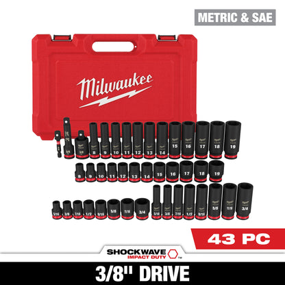 Deep Socket Set - 43 Pieces - Forged Steel