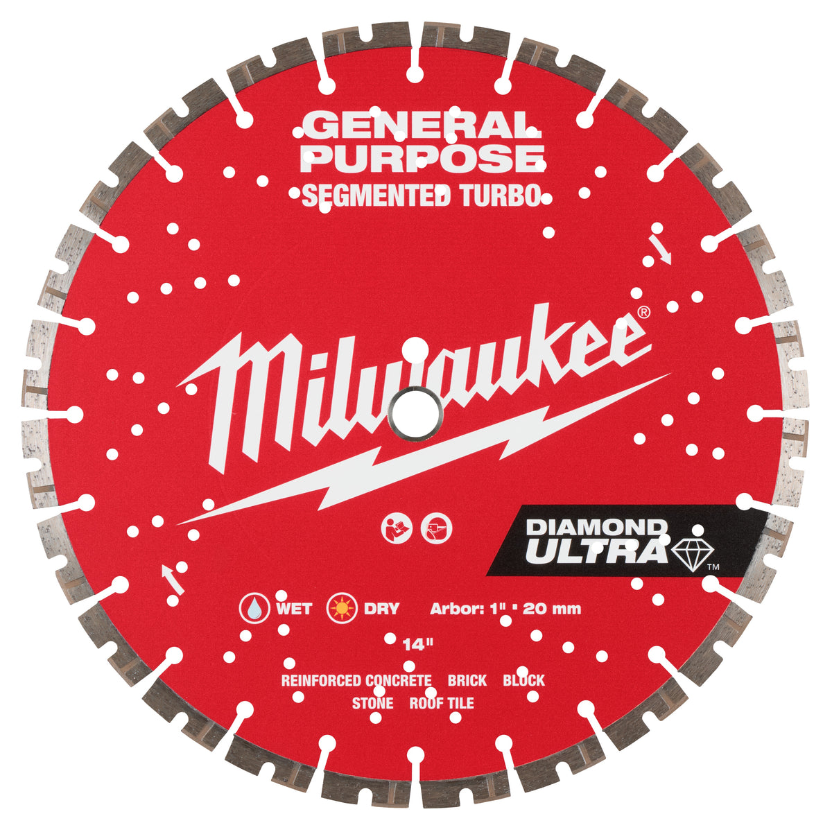Ultra Segmented Diamond Blade - 14" Dia Blade