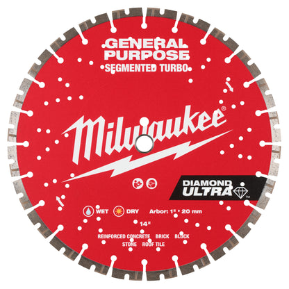 Ultra Segmented Diamond Blade - 14" Dia Blade