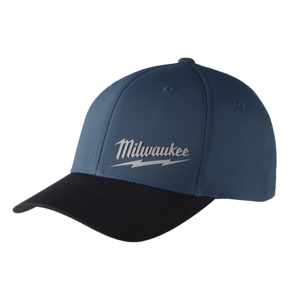 Unisex Performance Fitted Hat - S/M - Blue