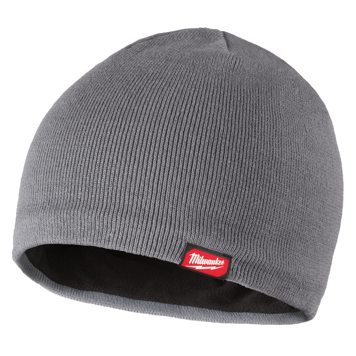 Fleece Lined Beanie - Gray - One Size