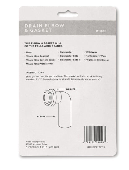 Drain Elbow Kit - for Model GXP33C Garbage Disposal