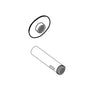 AC Tube and Wall Flange - Polished Chrome