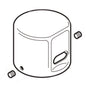 Moen® 104455 DC Flush Valve Cap, For Use With Model 8310/8312 Battery Powered Exposed Type Flush Valve, Polished Chrome, Import
