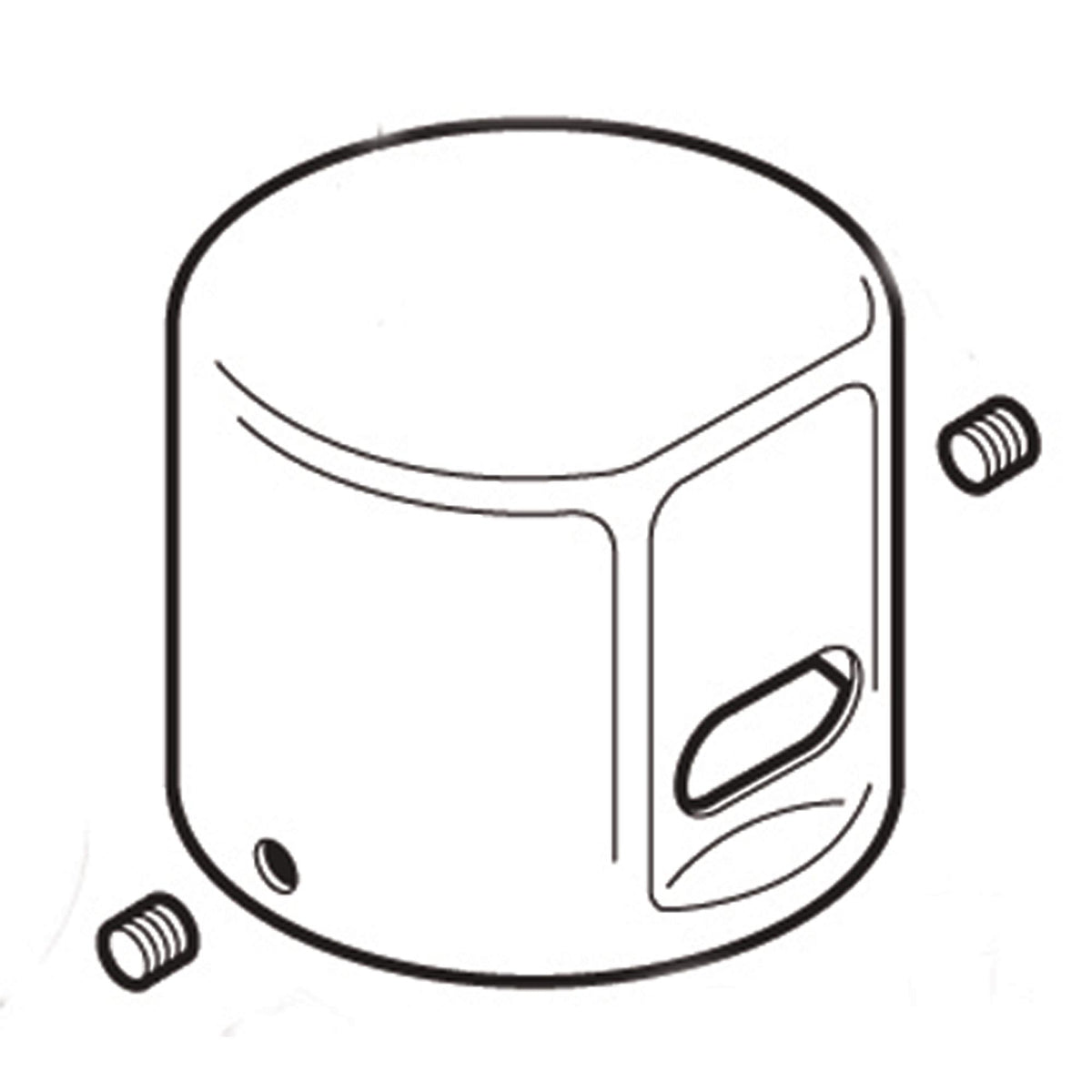 DC Flush Valve Cap - Polished Chrome