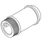 Moen® 104502 Delany Style Supply Extension Nipple, For Use With Battery Powered Sensor Operated Flush Valve, 2-3/4 in, Polished Chrome, Import