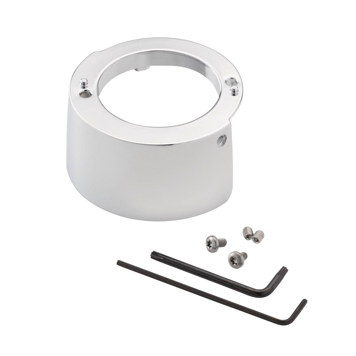 DC Power Rear Shroud and Screw Kit - Polished Chrome