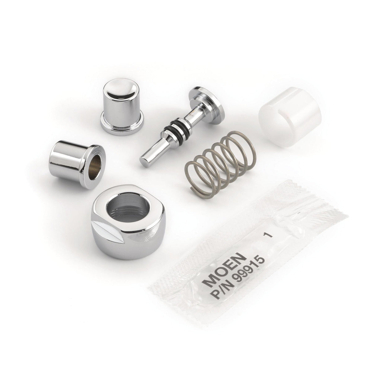 Moen® 104627 Override Button Assembly, For Use With M-Power™ Model 8310S35 Sensor-Operated Flush Valve, Polished Chrome, Domestic
