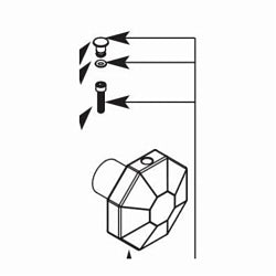 Moen® Knob Handle Kit, For Use With Moentrol® S345 Tub/Shower Faucet, Brass, Domestic