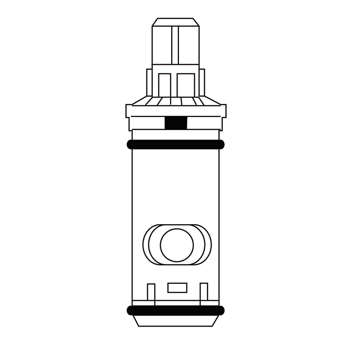 Two-Handle Replacement Cartridge for High Flow - Roman Tubs