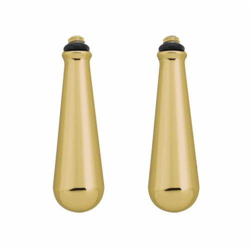 Replacement Handle Knob Insert - Polished Brass