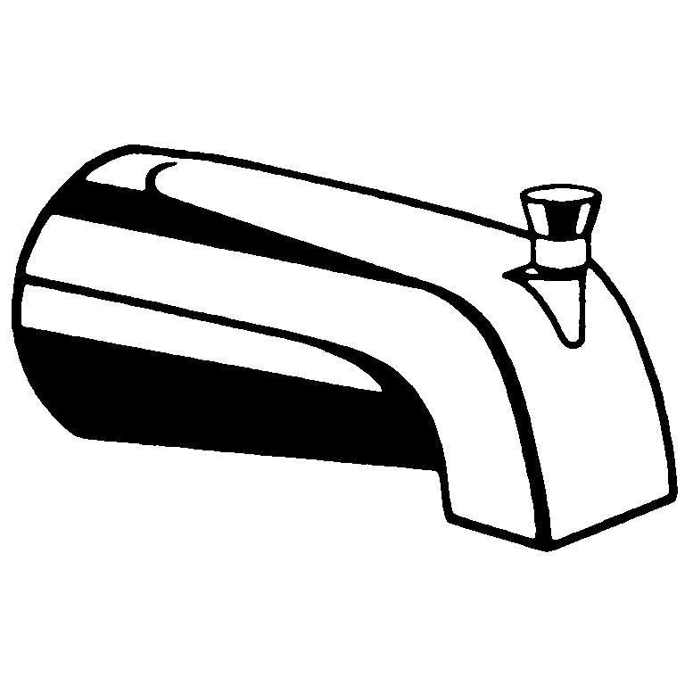 Moen® Diverter Tub Spout, 5-1/2 in L x 2-9/16 in W, For Use With Model 8370/8375 1-Handle Tub/Shower Valve, 1/2 in C Connection, Metal, Domestic