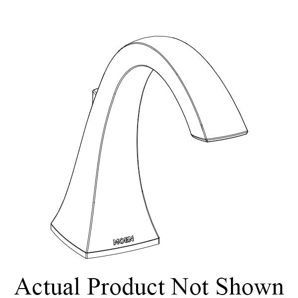 Moen® 161947NL Non-Diverter Spout Kit, For Use With Voss™ T693 2-Lever Handle Roman Tub Faucet Trim, Polished Nickel, Domestic