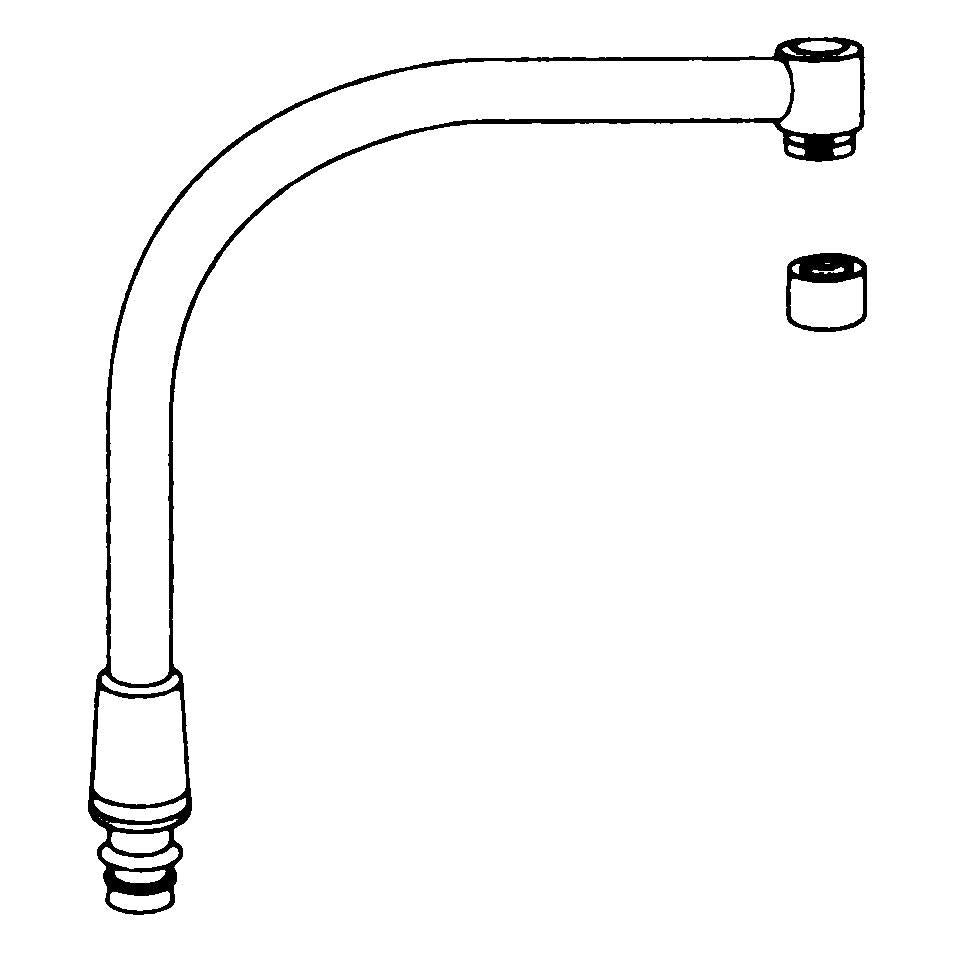 High Arch Spout - Polished Chrome