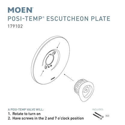 POSI TEMP ESCUTCHEON