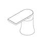 Moen® 187093BN Hot/Cold Handle Kit, For Use With Genta™ T6708 2-Handle Widespread Lavatory Faucet Trim, Brushed Nickel