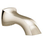 Moen® 191956NL Voss™ Non-Diverter Tub Spout, 1/2 in Slip Fit/CC, Metal, Polished Nickel, Domestic