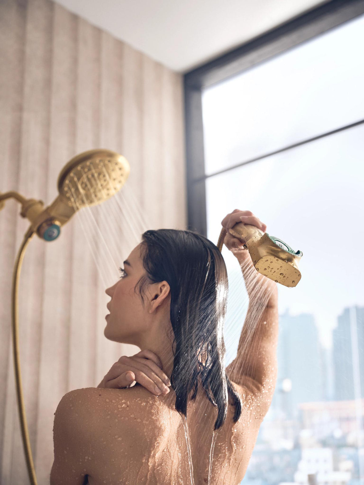 Moen® 220C3BG 220C3 Verso Standard With Handshower Spray Head, 2.5 gpm Max Flow, 8 Sprays, 7 in Head, 1/2 in Connection