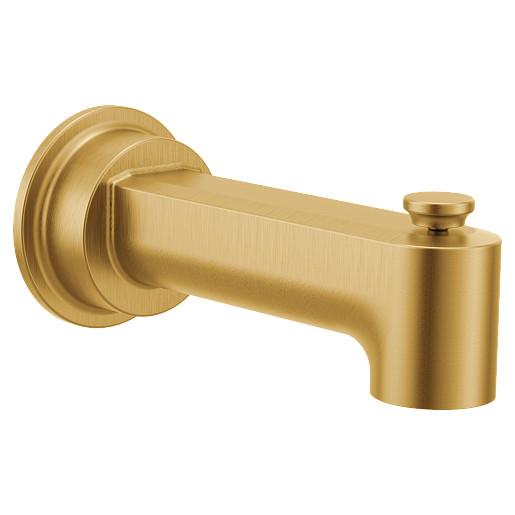 Moen® 4325BG 4325 Greenfield™ Hardware Diverter Spout, 1/2 inch Connection Size, Metal, Brushed Gold, Domestic