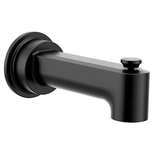 Moen® 4325BL 4325 Greenfield™ Hardware Diverter Spout, 1/2 inch Connection Size, Metal, Matte Black, Domestic