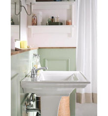 Moen® 499525 CHATEAU® Faucet, Polished Chrome, 2 Handles, Lift Rod Drain, 1.2 gpm Flow Rate