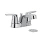 Moen® 499525 CHATEAU® Faucet, Polished Chrome, 2 Handles, Lift Rod Drain, 1.2 gpm Flow Rate