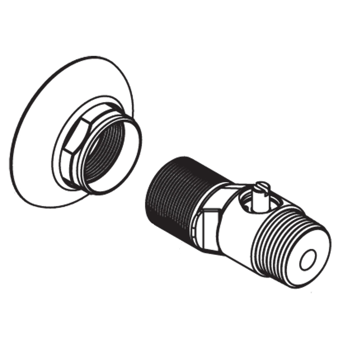 Moen® 52019 Wall Escutcheon and Gasket, For Use With Model 8242/8243/8225 2-Handle Kitchen Faucet, Polished Chrome, Domestic