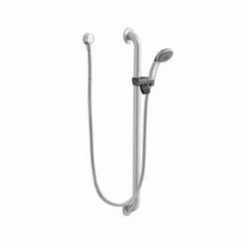 Moen® 52236GBP25 Handheld Shower, 3-1/4 in Dia 1-Function Shower Head, 2.5 gpm Flow Rate, 59 in L Hose, Polished Chrome/Stainless Steel, Domestic