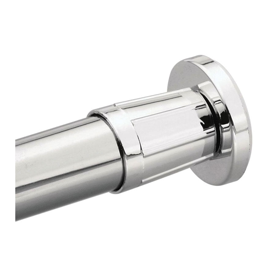 Moen® 54-6 Shower Rod, Donner, 1 in Dia x 74-1/2 in L Rod/Track, Aluminum, Polished Chrome, Import