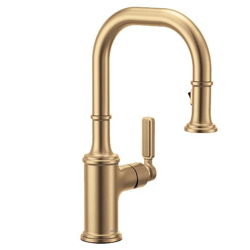 Smyth - Pull-Down Bar Faucet - Bronzed Gold - Right