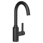 Moen® 5882BL 5882 Limited Rotation Bar Faucet, Genta LX, Matte Black, 1 Handles, 1.5 gpm Flow Rate