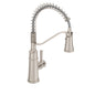 Moen® 5927SRS 5927 Belfield Pull-Down Kitchen Faucet, Commercial, 1.5 gpm Flow Rate, High Arc Pull-Down Spout, Spot Resist Stainless, 1 Handles, Domestic