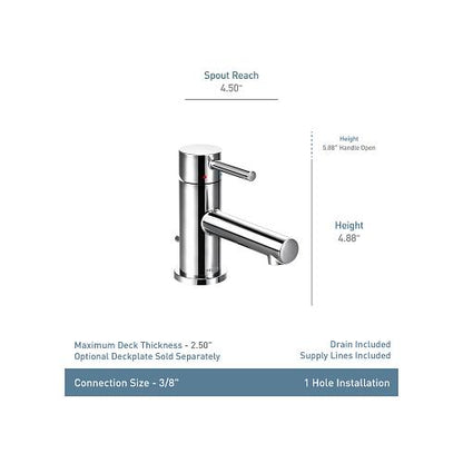 Align - Bathroom Faucet - 3/8" - Deck Mount