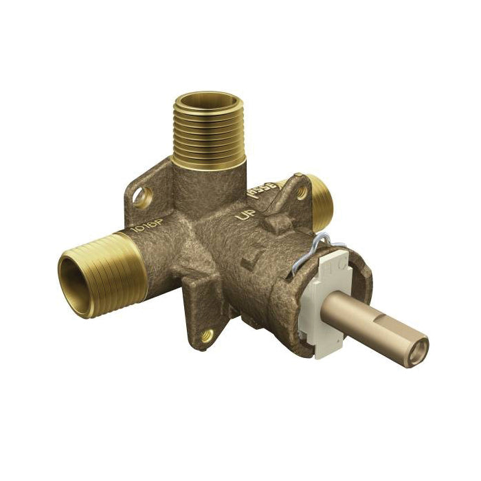 Moen® 62345 M-Pact® Rough-In Valve, 1/2 in C Inlet x 1/2 in IPS Outlet, Brass Body, Domestic
