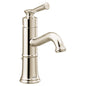 Moen® 6402NL Bathroom Faucet, Belfield™, Commercial, 1.2 gpm Flow Rate, 4-7/8 in H Spout, 1 Handle, Lift Rod Drain, 1 Faucet Hole, Polished Nickel